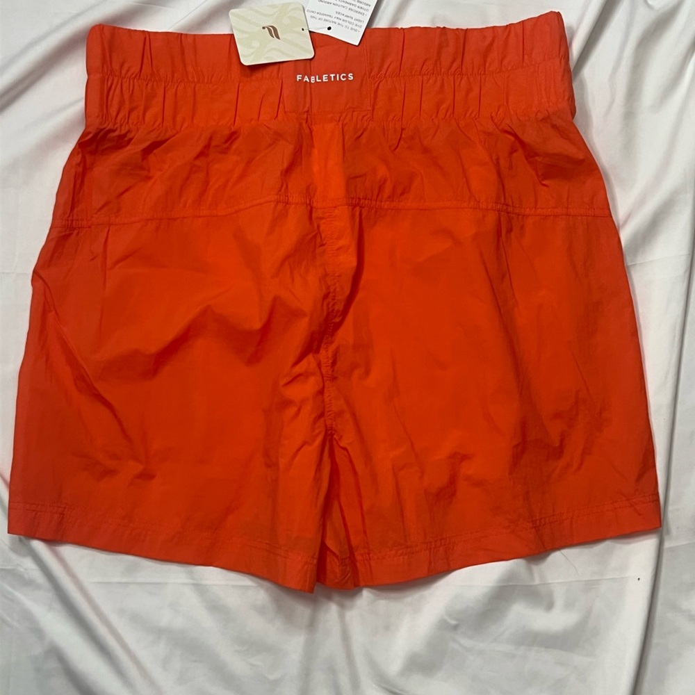 Fabletics Women's Bright Orange Athletic Shorts